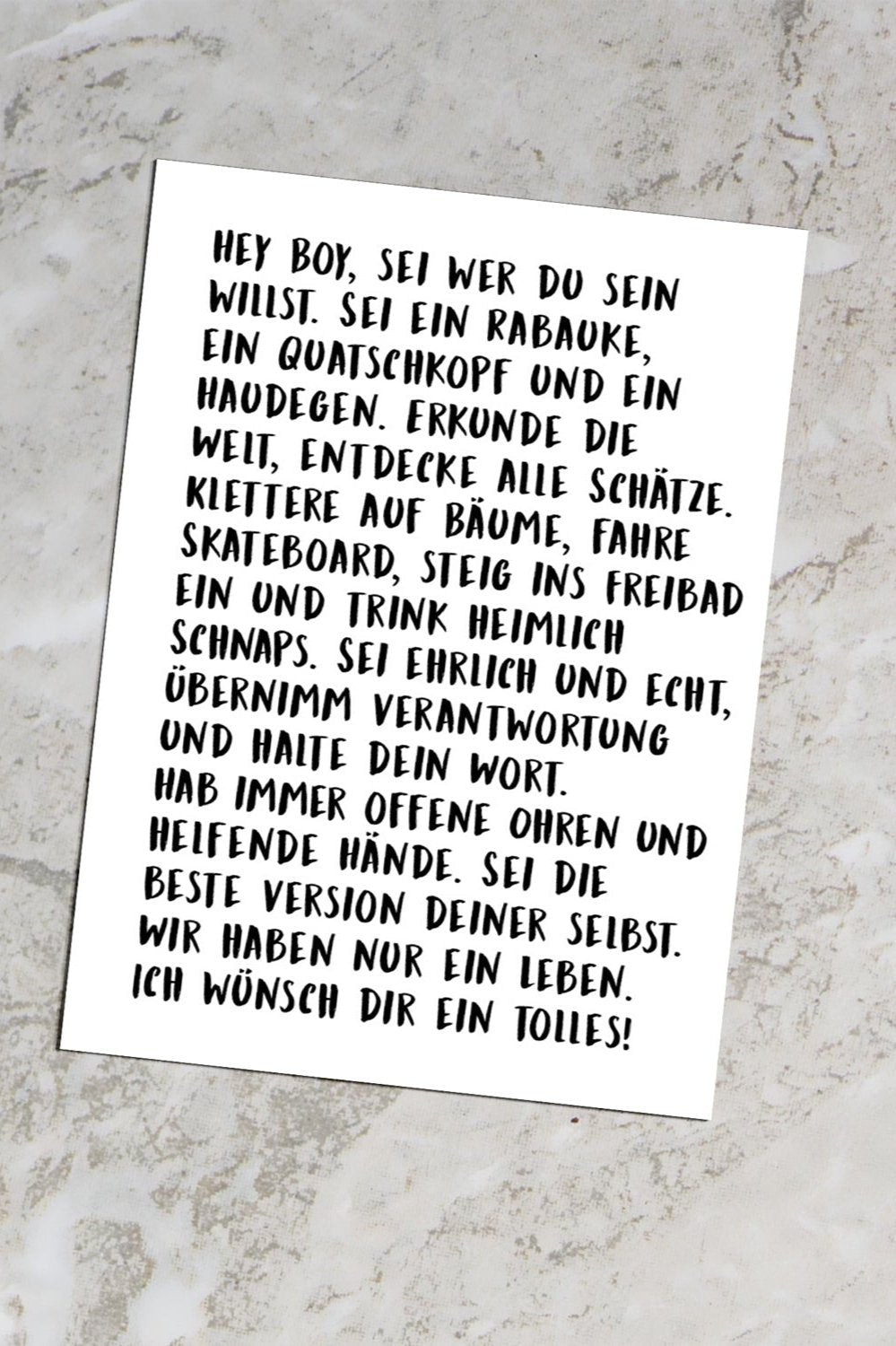 Text Edition Set Postkarten