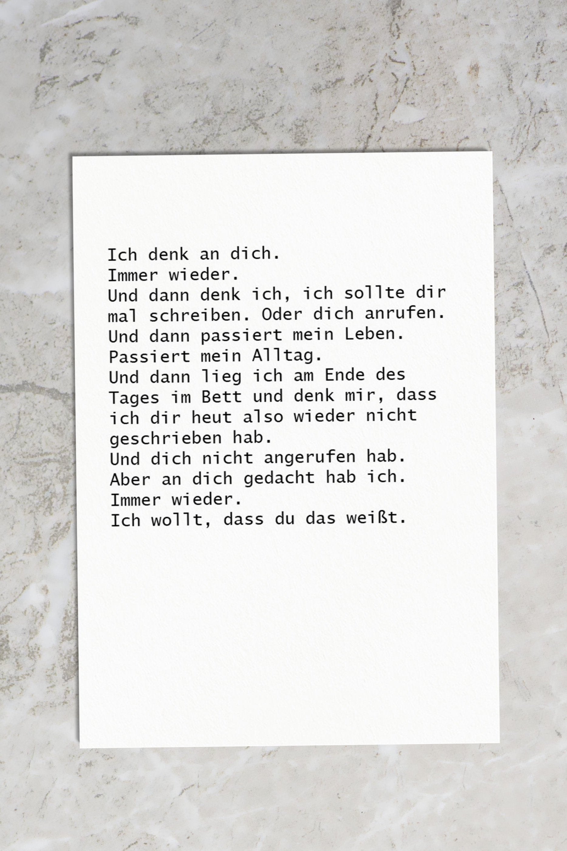 Text Edition Set Postkarten