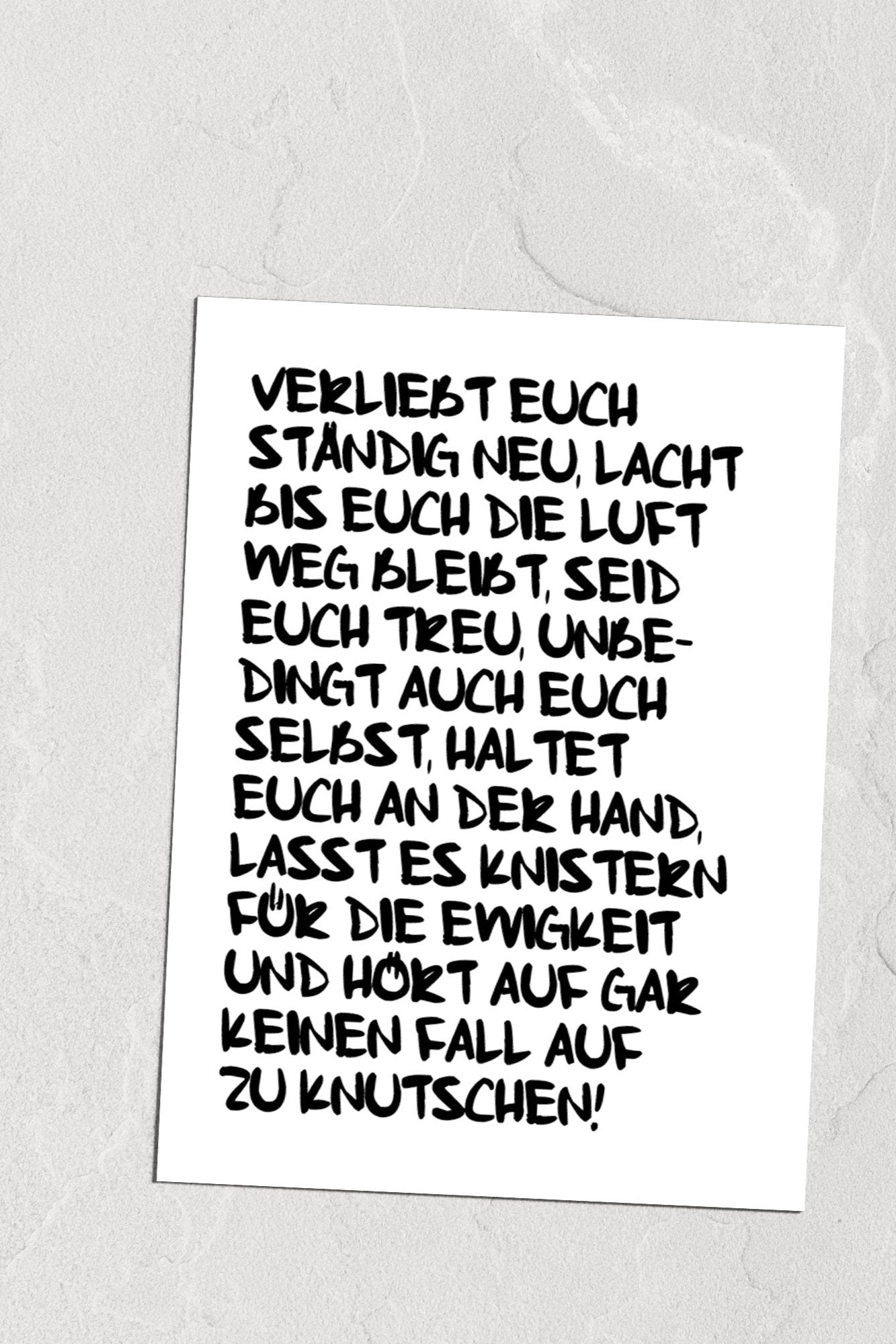 Text Edition Set Postkarten