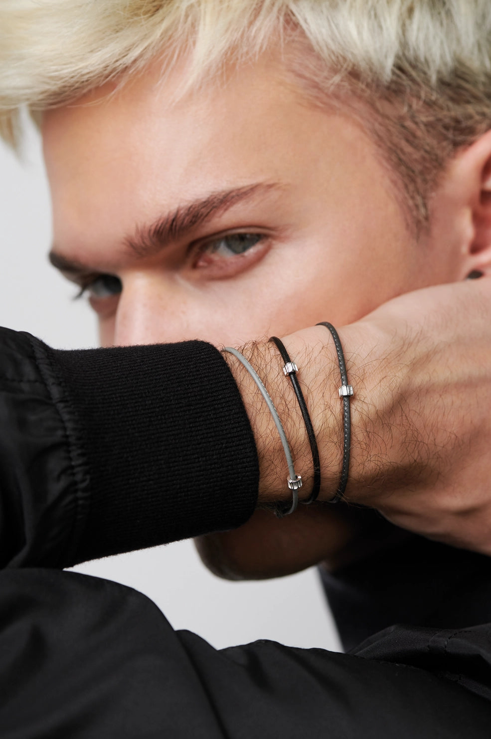 Leather Bead Bracelet